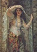 William Clarke Wontner Safe,One of the Three Ladies of Bagdad (mk32) oil painting artist